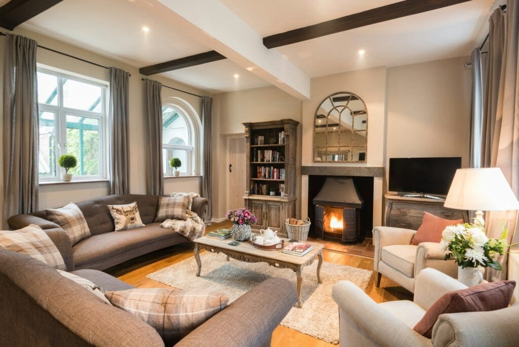 Welcoming living space with warm tones, ideal for families pursuing a rent to own Raleigh path toward stable, long-term homeownership.