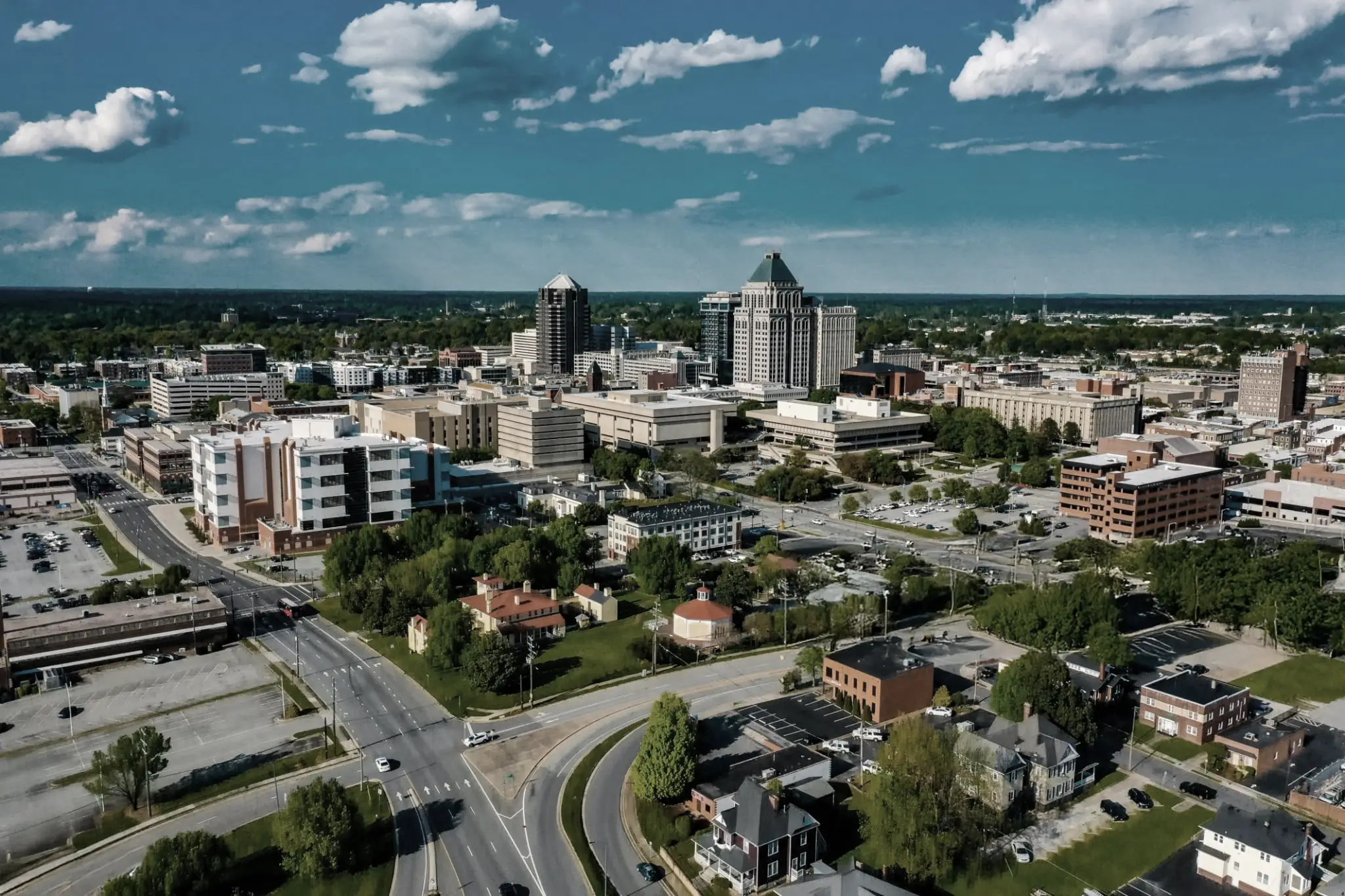 Greensboro aerial photo where Lease to Own home programs are giving first time homebuyers real equity from day one
