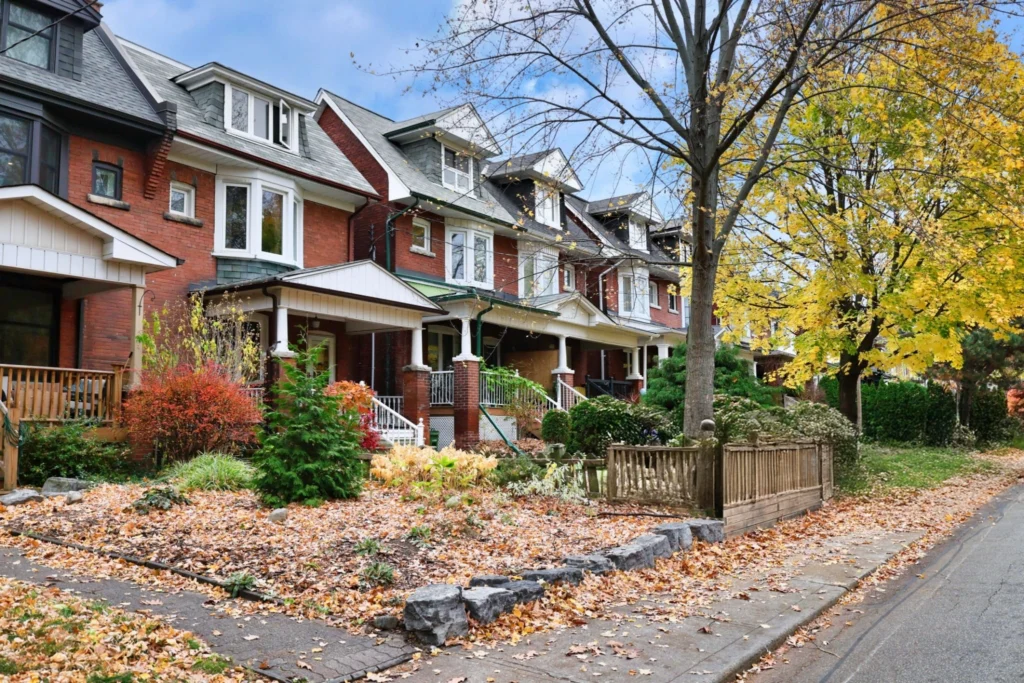 Residential street in fall - Lease to own Greensboro